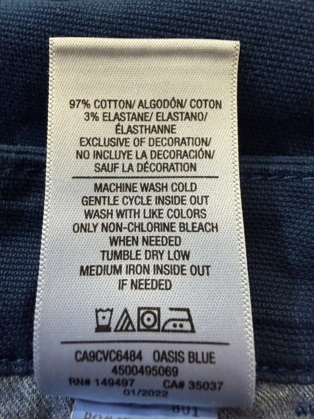 Joe's Jeans Shorts Men's Size 30 Oasis Blue Stretch Chino Casual Mid Rise